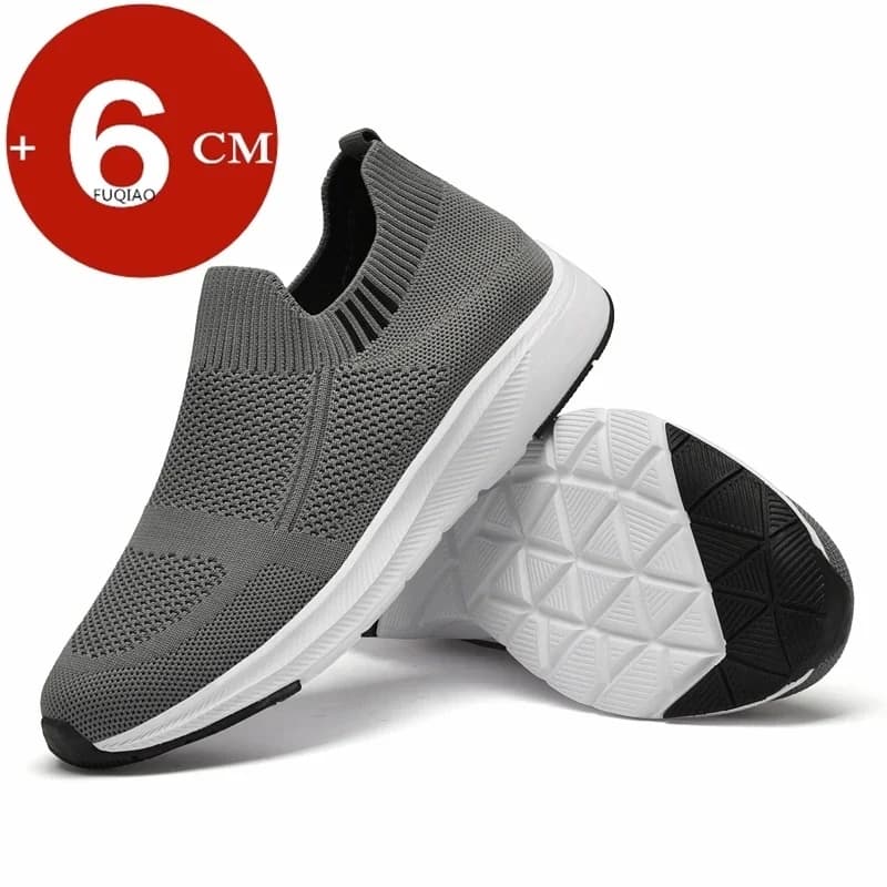 Scarpe casual unisex in mesh traspirante con aumento di altezza da 6 cm Uomo Donna Scarpe rialzanti leggere e comode antiscivolo resistenti all'usura
