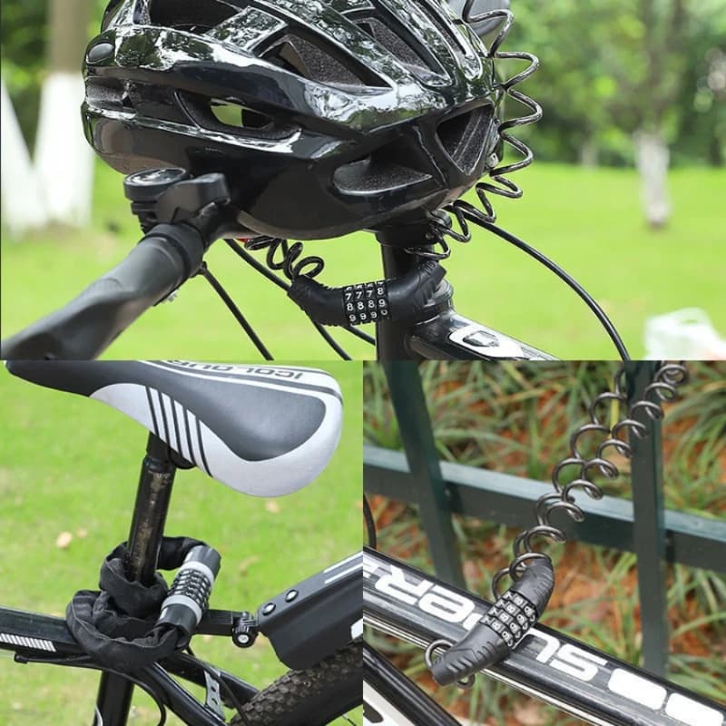 New Universal Lock with Password for Motorcycles and Electric Bikes, Portable Anti-theft for MTB and Road Bikes