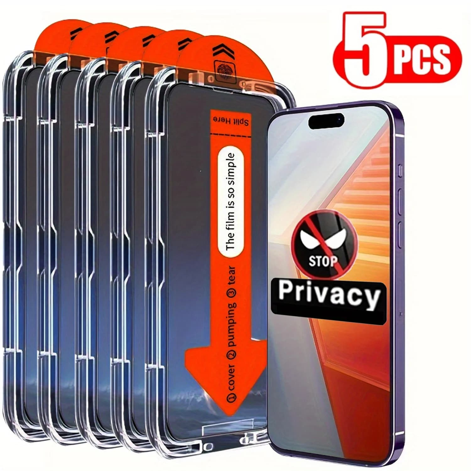 Anti-Spy Tempered Glass for iPhone 13 12 Mini 11 14 15 Plus 16 Pro Max 17 Air 16e Privacy Screen Protection iPhone XR X XS Max 7 8 Film