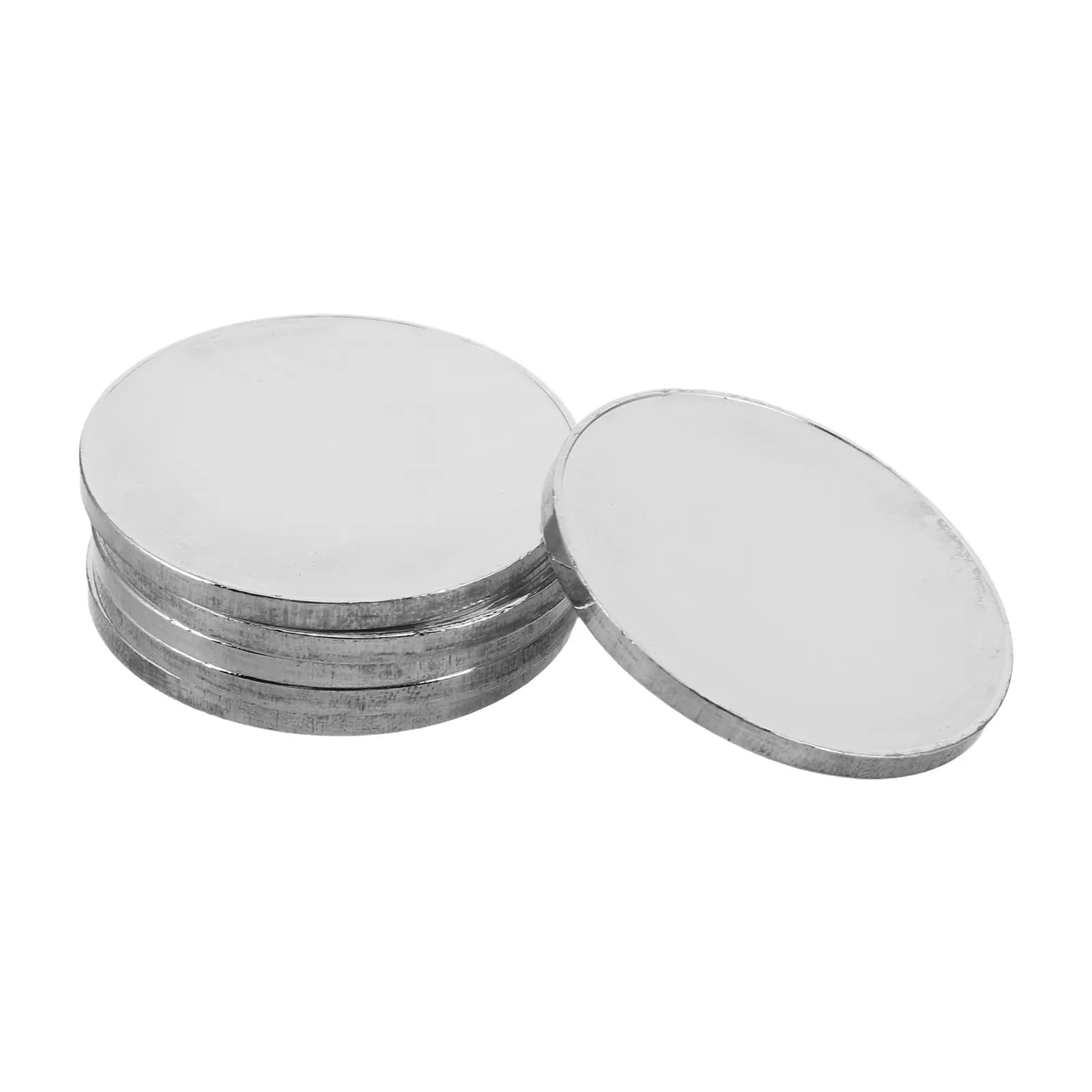 6 Pieces Empty Coins Fa-da-te Engraving, Metal Rolls from 1,73 Inches, for Laser Engraving, Custom Jewelry Crafts