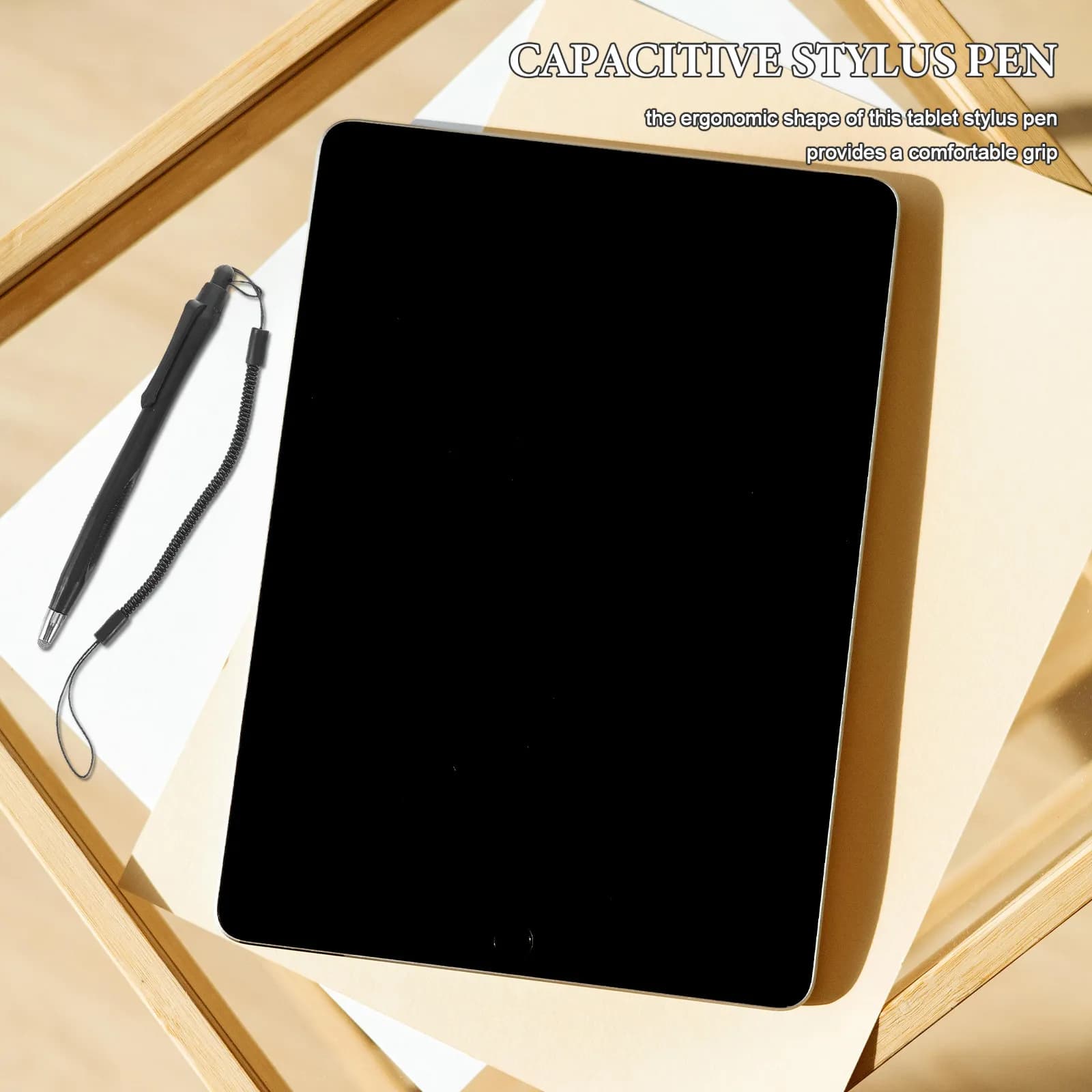 Penne stilo touchscreen di precisione da 3 pezzi, punta fine capacitiva antiscivolo per cellulare, tablet, accessori per disegno, cordino