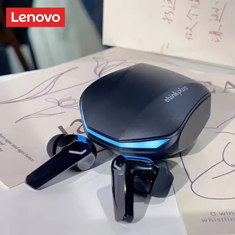 Auricolari Bluetooth 5.3 Lenovo Wireless GM2 Pro, Cuffie da Gaming a Bassa Latenza, Modalità Dual, Auricolari Musicali, Cuffie Sportive In-Ear con Microfono, Regalo