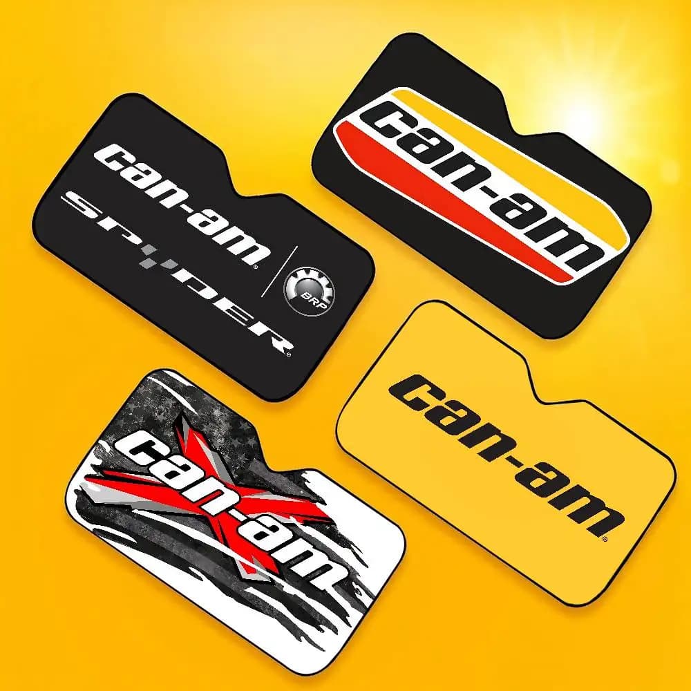 Parasole con logo Can-Am Spyder per auto, SUV, camion, parabrezza anteriore, accessorio parasole, visiera protettiva, copertura.