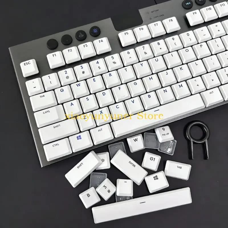 P9JB 109Keys ABS Keycaps for G915/G913/G815/G813 Mechanical Keyboards AntiWear Long Color