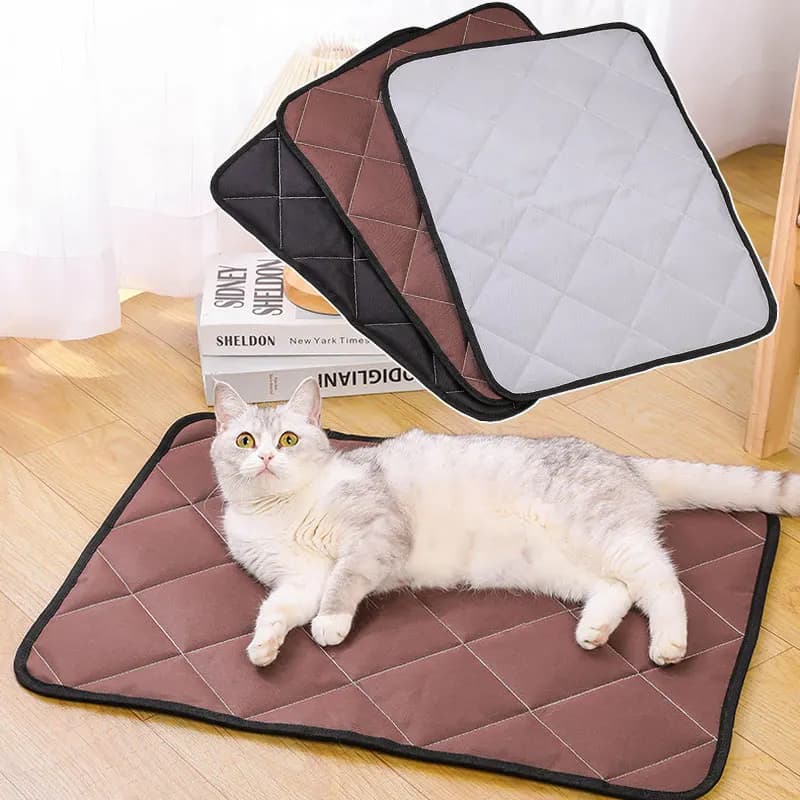 Pet Cat and Dog Oxford Cloth Diaper Mat Pet Floor Pad Anti Tear Waterproof Leak Proof Sleeping Mats Dog Cage Cat Nest Mat