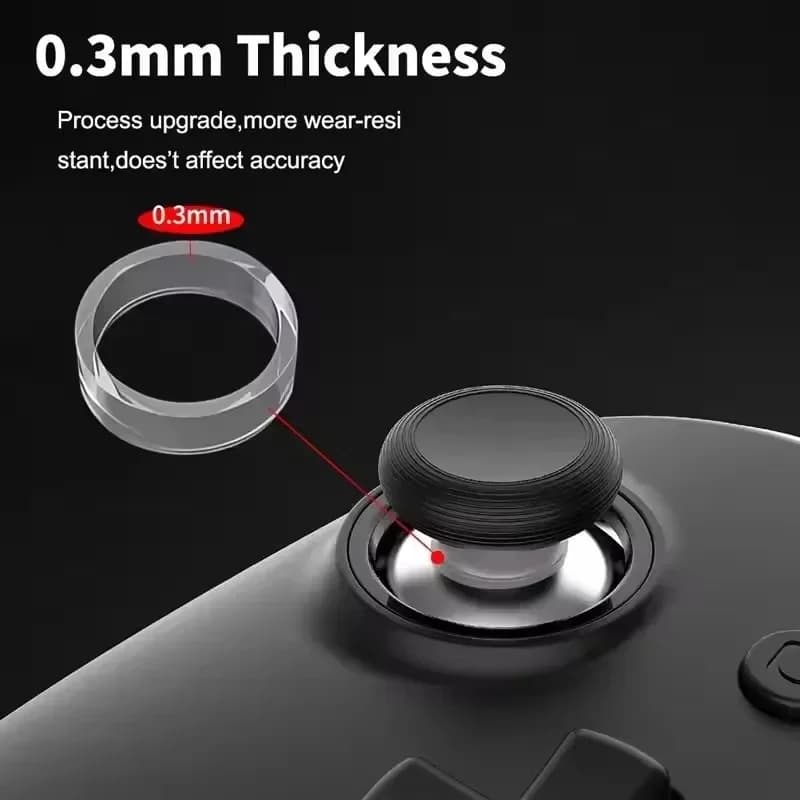Anello di Protezione Anti-graffio Invisibile in Gomma Elastica per Joystick, Accessori per Controller Steam Deck/PS5/PS4/Rog Ally