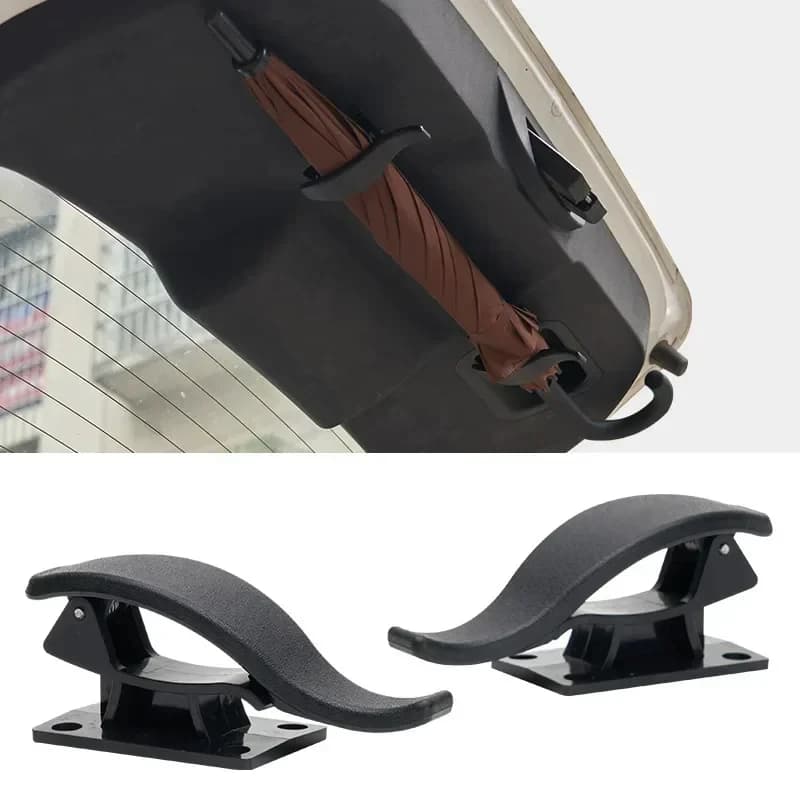 Umbrella Mount Holder Car Umbrella Storage Organizer Holders Universal Car Accessory 2Pcs Car Seat Back Hook Multi-purpose Trunk
