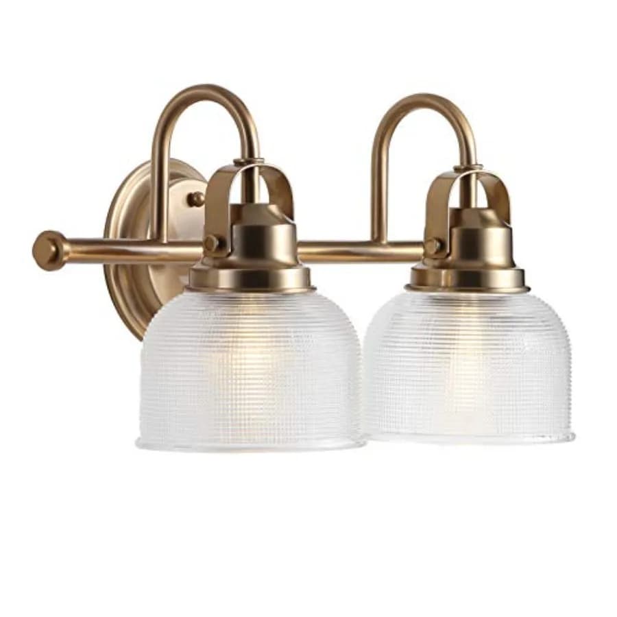 7." Lampada da parete moderna a LED per bagno, applique a LED con paralume in vetro trasparente per specchio, corridoio, cucina, certificazione ETL, lampadina LED inclusa