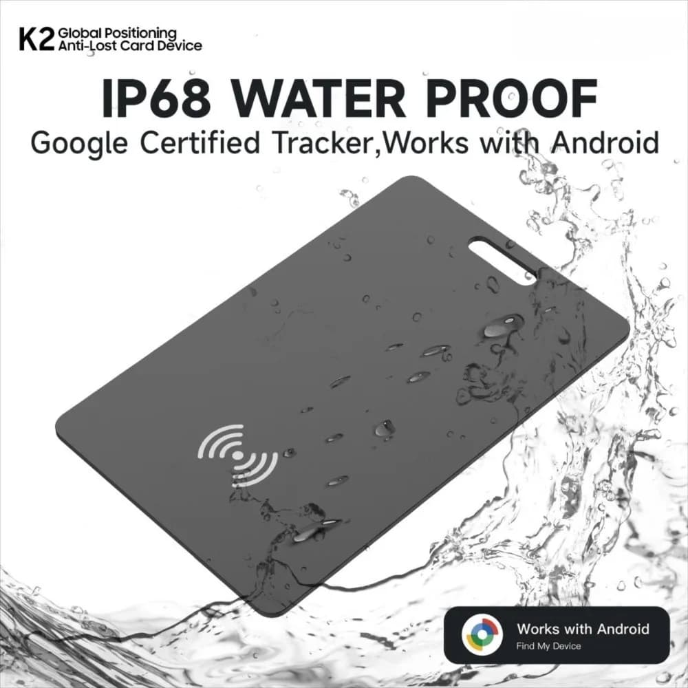 Wireless Charge Wallet Tracker Card IP68 Key Bag Luggage Pet Google GPS Tracker Google Find Hub GPS Locator Intelligence Locator