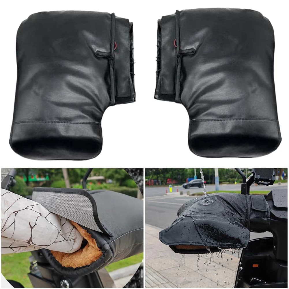 Motorcycle Heated Handlebar Muffs USB Charging Motorbike Heated Handle Grip Gloves Reflective for Bicycle MTB Motorcycle Scooter