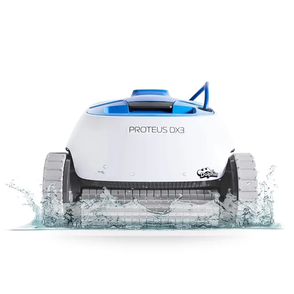 Proteus DX3 Robot Pulitore Automatico per Piscine, con Funzione di Arrampicata a Parete, Spazzola Scrubber Attiva, Ideale per Piscine Interrate fino a 33 FT