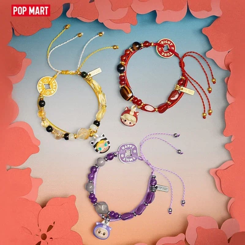 POP MART Ha una serie Good Run Bracciale Scatola cieca Guess Bag Scatola misteriosa Giocattoli Bambola Cute Anime Figure Collezione di ornamenti per il desktop