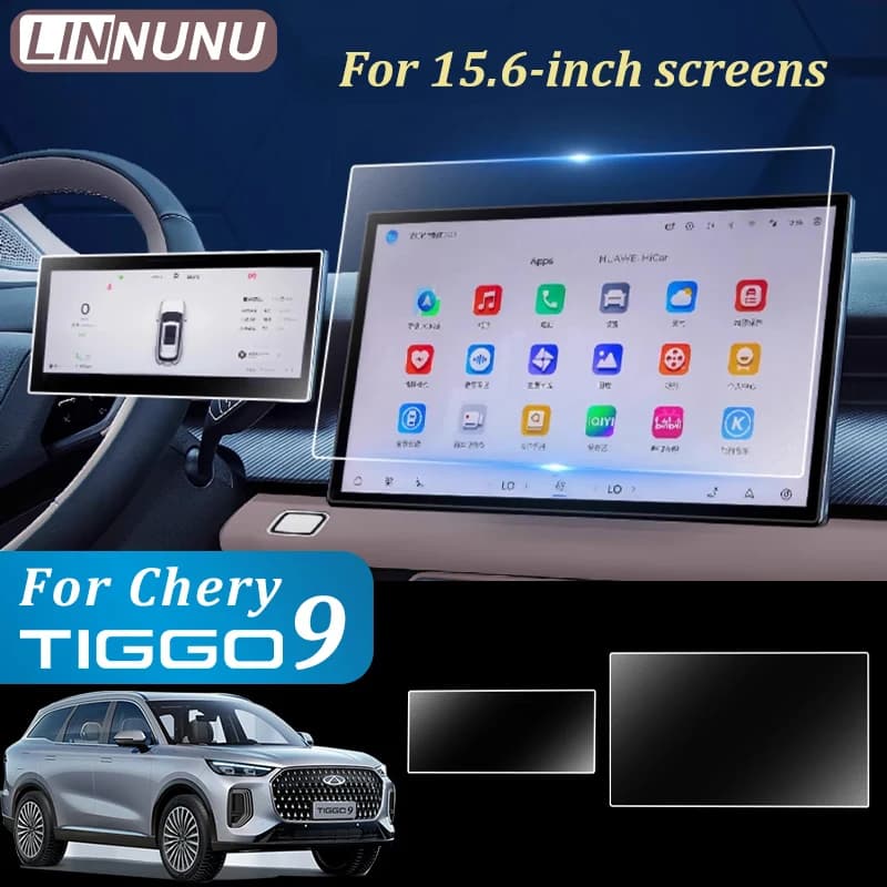 LINNUNU 15.6'' per Chery Tiggo 9 2026 Accessori Auto 2025 Pellicola Protettiva Temperata per Schermo Auto HD Pellicola per Controllo Centrale Interni