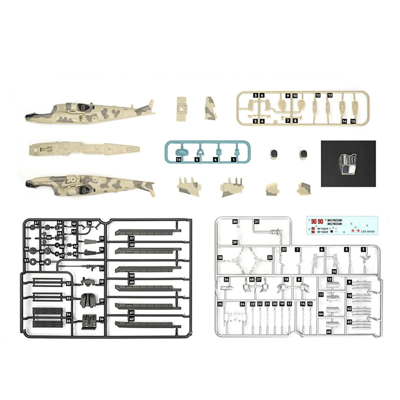 Modellino di Aereo in Scala 1/72, Kit Prefabbricato in Plastica di Elicottero e Caccia, Replica per Collezionisti, Souvenir da Scrivania, Vetrina o Scaffale