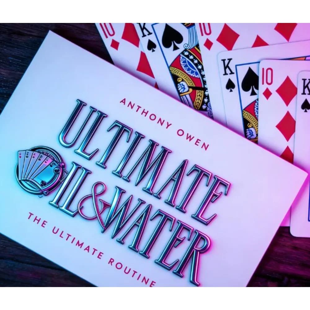Trucchi Definitivi con Olio e Acqua di Anthony Owen, Magia di Separazione dei Carte, Illusioni da Vicino, Gimmick di Mentalismo per Maghi Professionisti