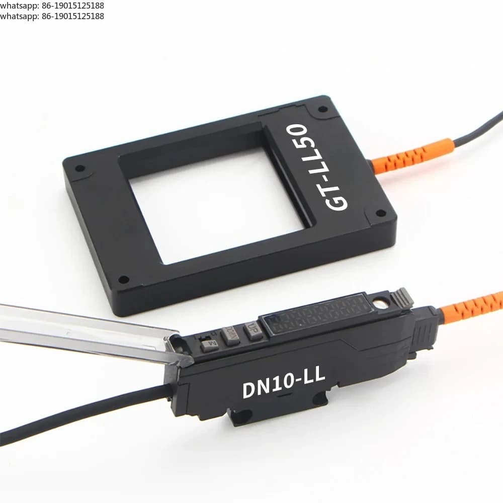 Sensore a Fibra Ottica Tipo Finestra 12-24V DC 0.3MM, Interruttore Fotoelettrico ad Alta Precisione per Automazione Industriale