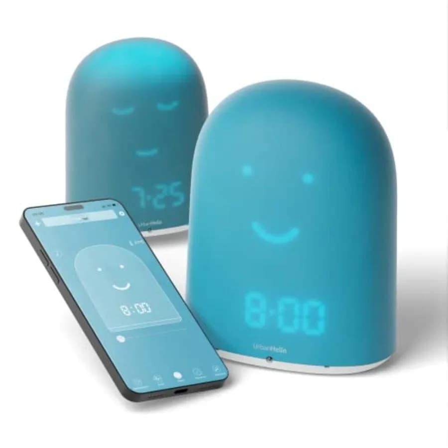 REMI - L'Ultimo Orologio 'Ok to Wake' - Trainer del Sonno - Monitoraggio del Sonno - Baby Monitor - Luce Notturna e Macchina del Suono con Rumore Bianco