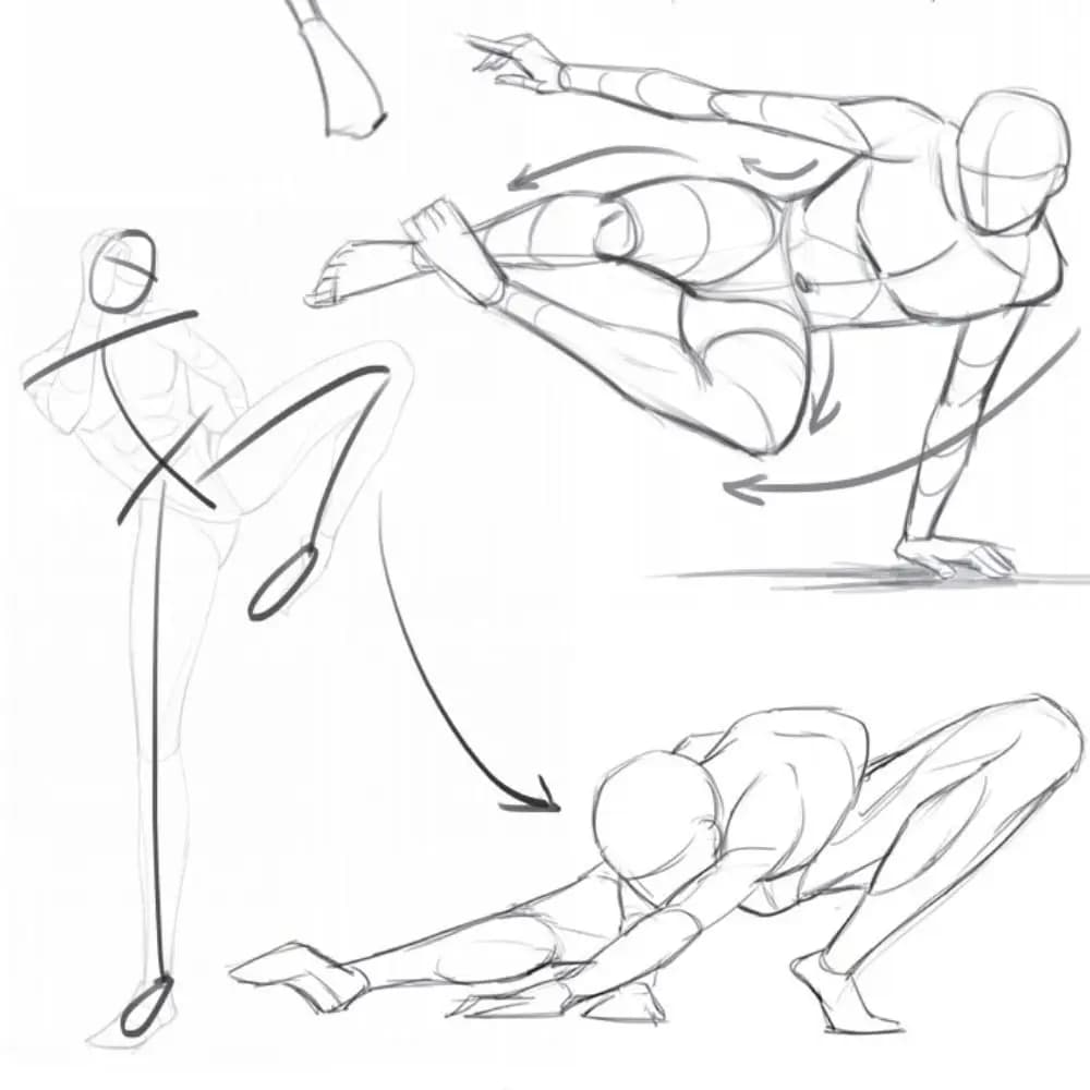 Body Structure Anime Characters Line Draft Practice Books Art Tracing Sketch Hand Painted Tutorial Books Art Copy Practice Book