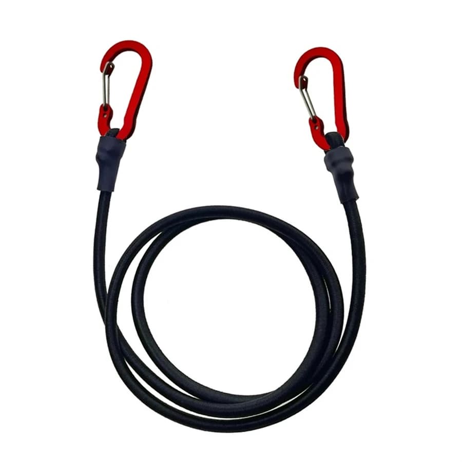 Elastic Bungee Cord Tie Strap with Carabiner Hooks for Kayak Cycling Luggage Packing Ropes Camping Outdoor Accessories