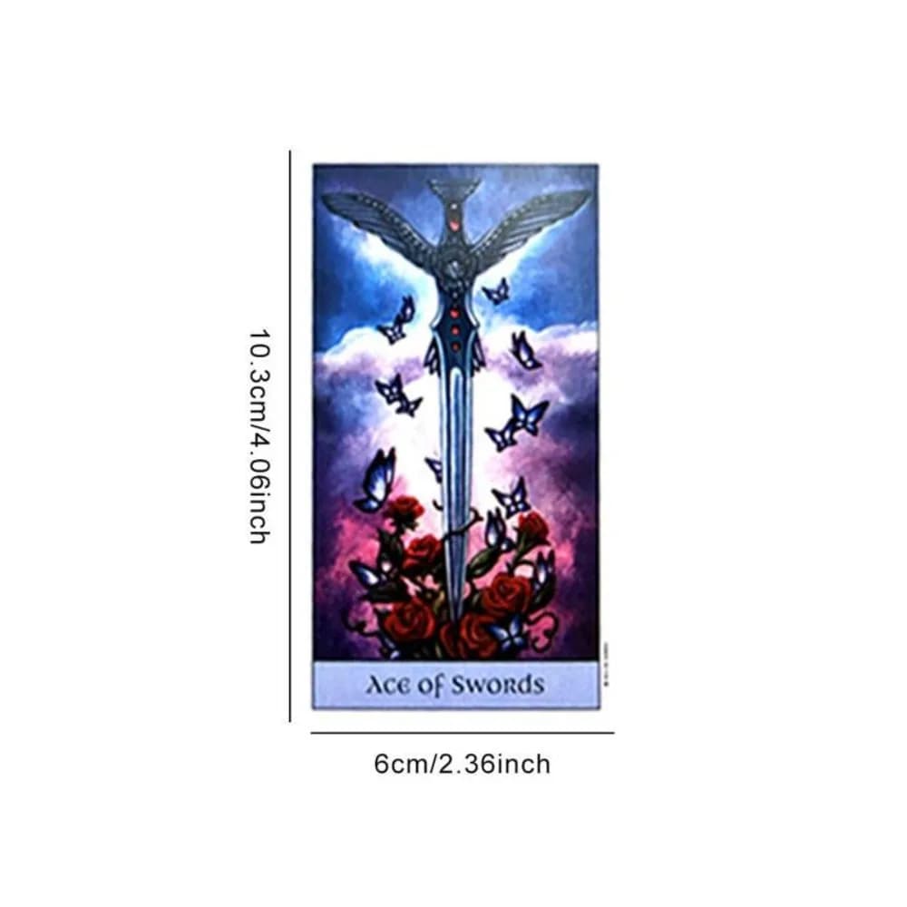 78 pezzi Carte dei tarocchi Crystal Vision Carte dei tarocchi Versione inglese Mazzo di tarocchi Gioco di carte da gioco Giochi da tavolo Oracle Entertainment