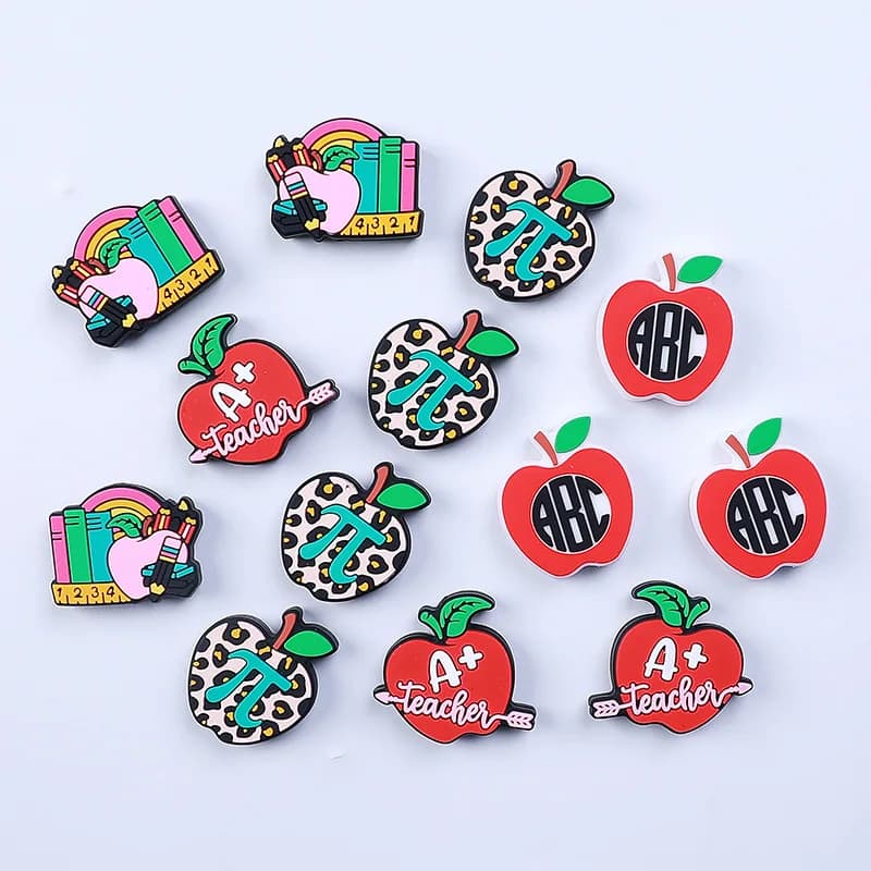 20/50pcs Nuove Perle di Silicone Mini Perline di Fuoco Silicone di Grado Alimentare Massaggiagengive Perline Gioielli FAI DA TE Braccialetto Ciuccio Catena Accessori