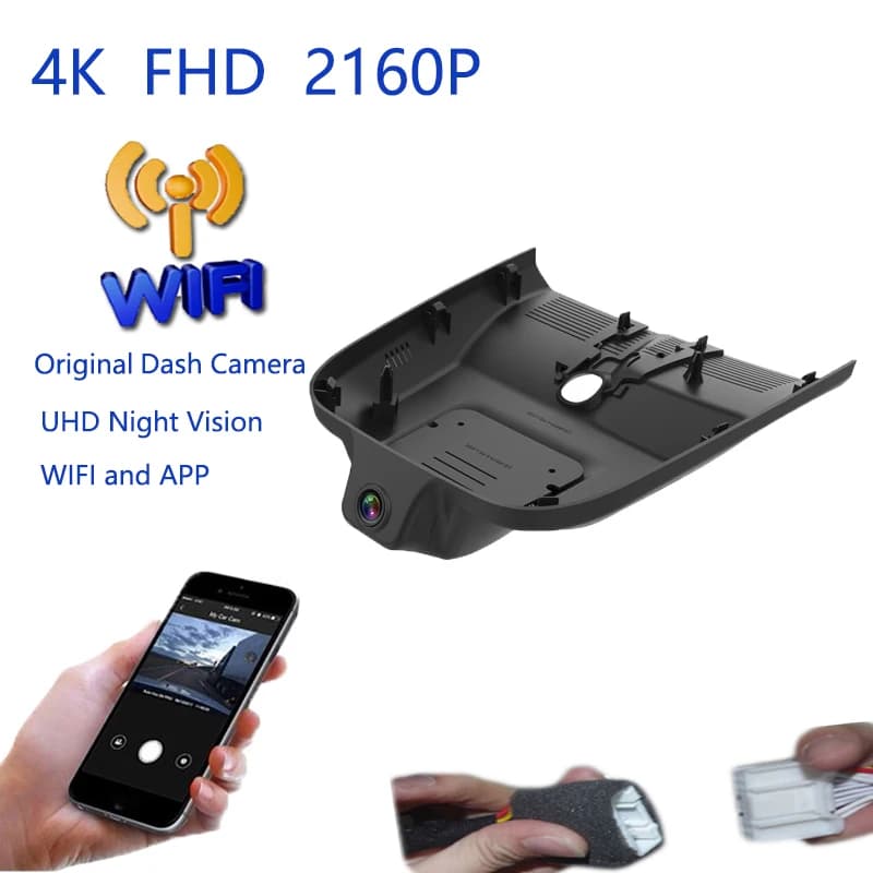 4K Plug And Play Car Video Wifi DVR Dashcam Camera for Buick E4 E5 2023 2024 2025 Dashcam Grandangolo
