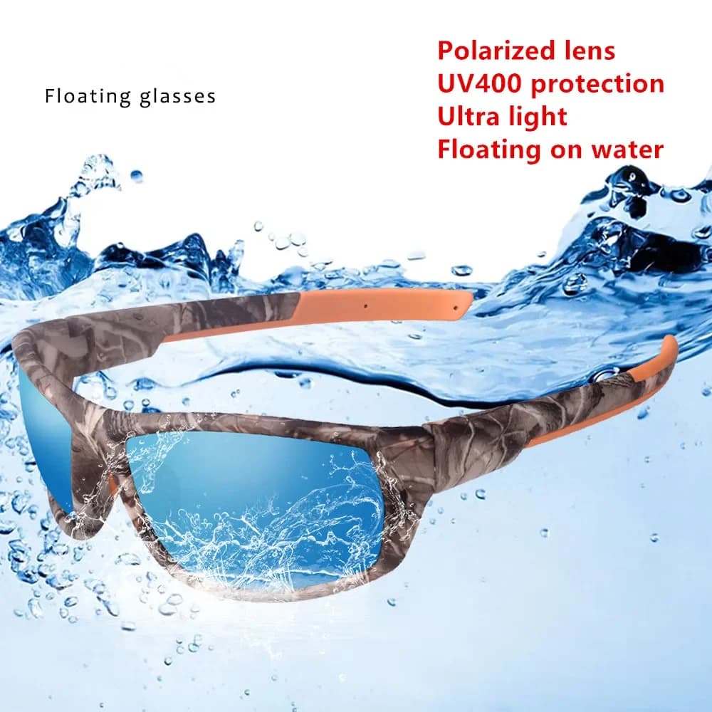 Men's Sunglasses Floating Sunglasses Beach Sunglasses Floating Polarized Material TPX Ultralight Sunglasses for Fishing Swimming
