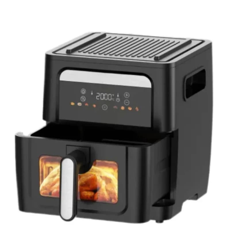 New smart air fryer 8.5 L 2 in 1 with non-stick domestic air fryer with digital control for barbecue