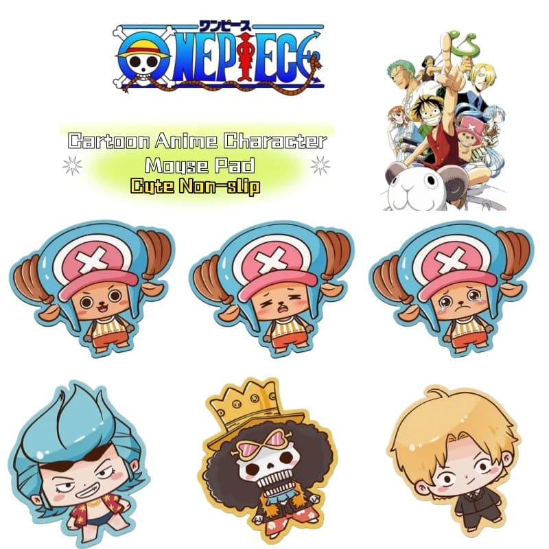 One Piece cartoon anime character cute mouse pad Japanese-style non-slip mouse pad two-dimensional Zoro laptop keyboard mat