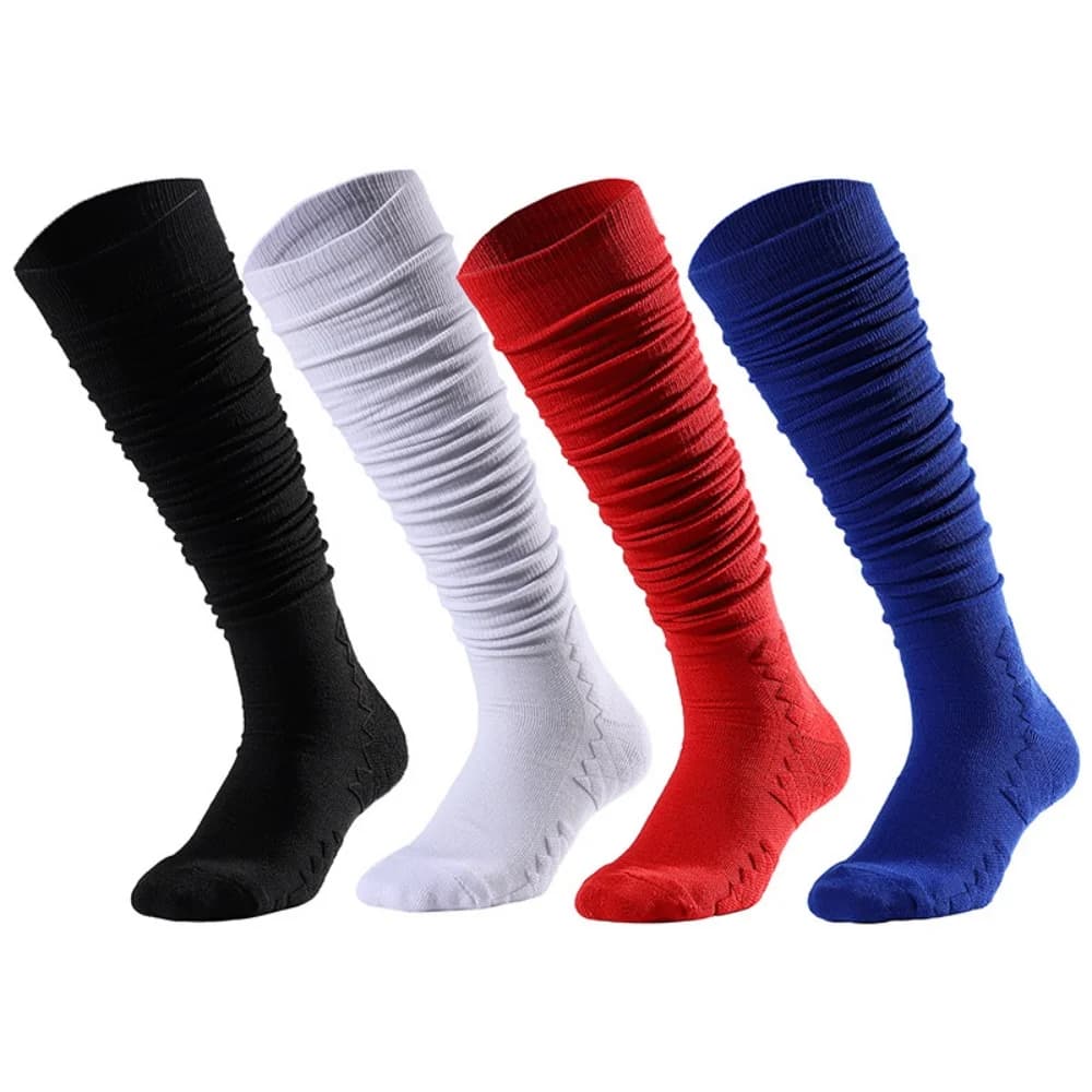 Calze sportive unisex sopra il ginocchio per rugby, calcio, basket, baseball, ciclismo, corsa, escursionismo, sci, skateboard