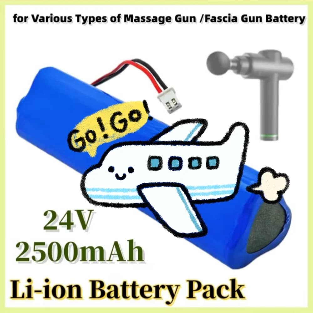 Rechargeable Battery for Massage Gun Phoenix A1, 24V 2500mAh Li-ion, New Condition, Muscular Massage Accessories