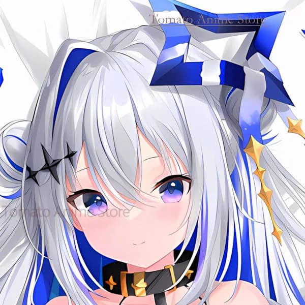 Youtuber Hololive Amane Kanata Dakimakura Hing pillow case Cosplay Japanese Otaku Christmas cushion cover