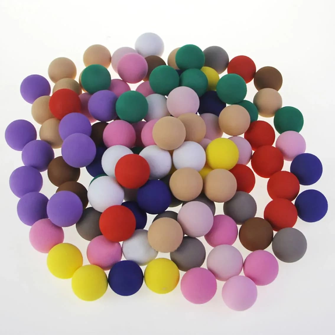 20/50/100 pezzi 11 colori diametro 20mm palla di spugna morbida in schiuma EVA colorata per giocattolo per animali domestici pratica di golf fatto a mano fai da te