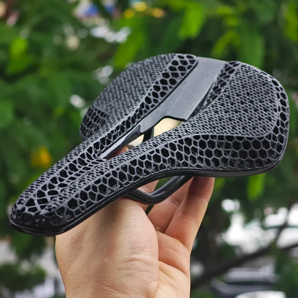 GOLDIX PS-GLAXY Sella per bicicletta in carbonio con stampa 3D Ultra leggera per autostrada MTB Sella da corsa Cuscino per bicicletta Accessori per sedili per bicicletta