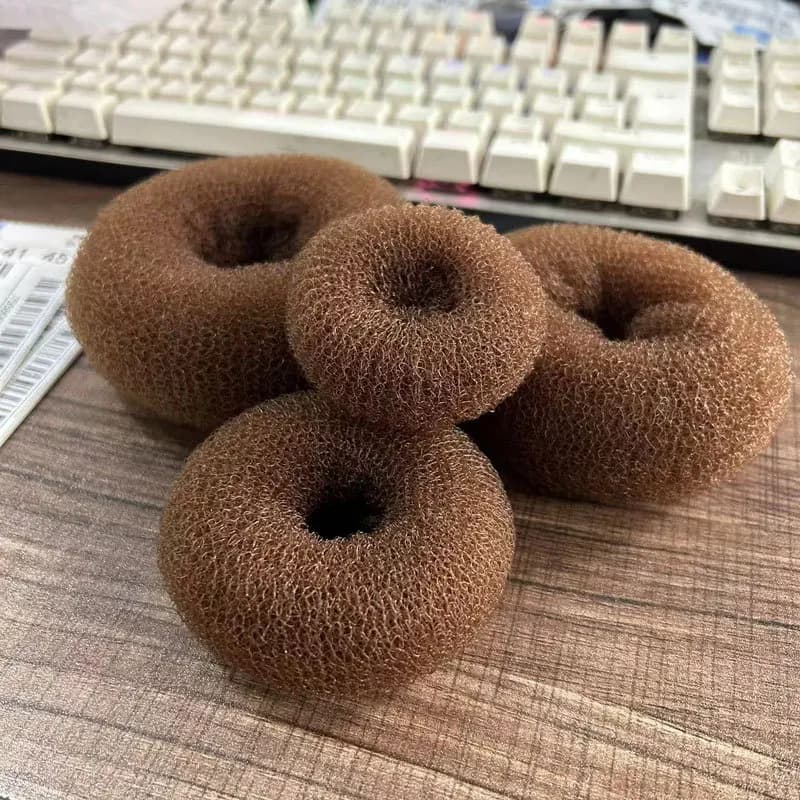 1PC donna ragazze French Grace Donut Hair Bun Maker disco bigodino Roller fai da te Hair Styling Making Tools accessori