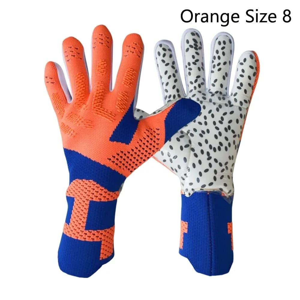 1 paio di guanti da portiere in lattice ispessito, guanti da portiere antiscivolo e traspiranti, protezione per le dita resistente all'usura