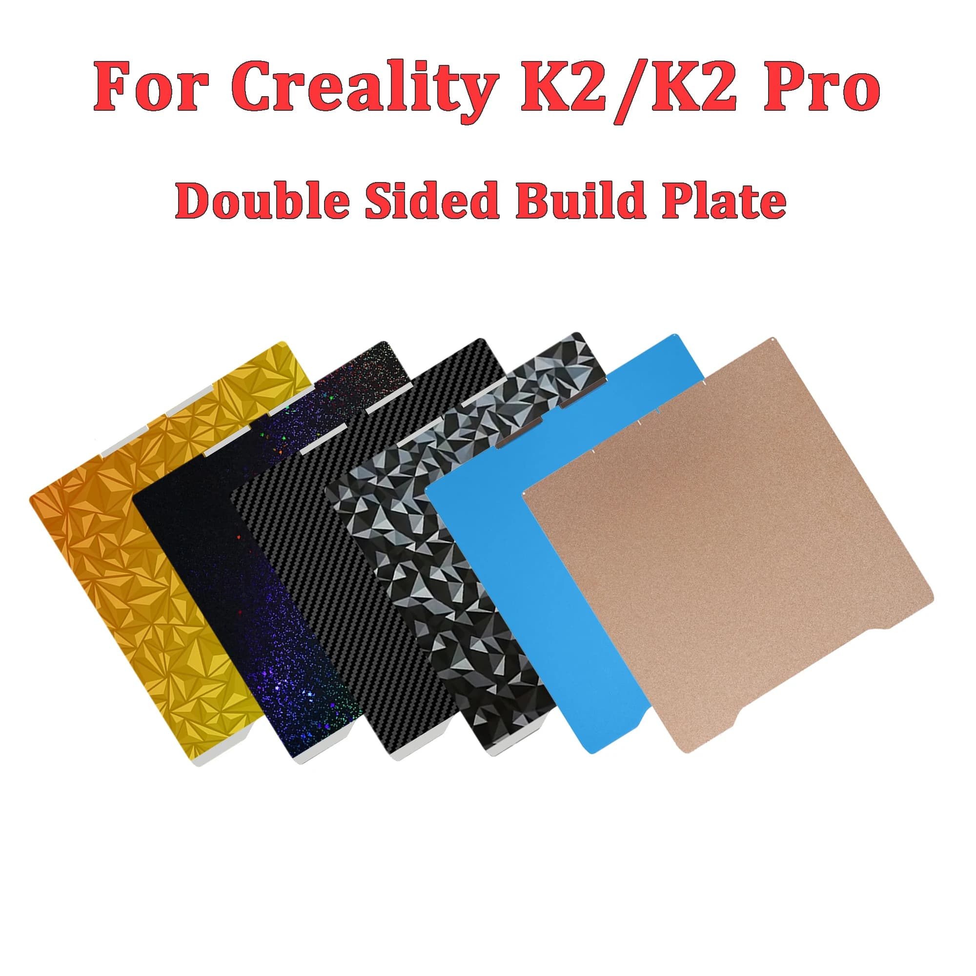 Creality K2/K2 Pro double-sided printing plate, PEI PEO PET PEY cold plate, harmonic steel heater for 3D printer K2/K2 Pro