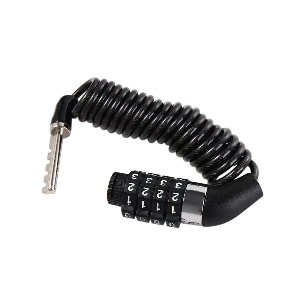 Lucchetto per Bici da Strada con Password a 4 Cifre, Accessori per Ciclismo, Lucchetto a Catena per Bicicletta, Lucchetto in Cavo d'Acciaio, Lucchetto di Sicurezza per Bici