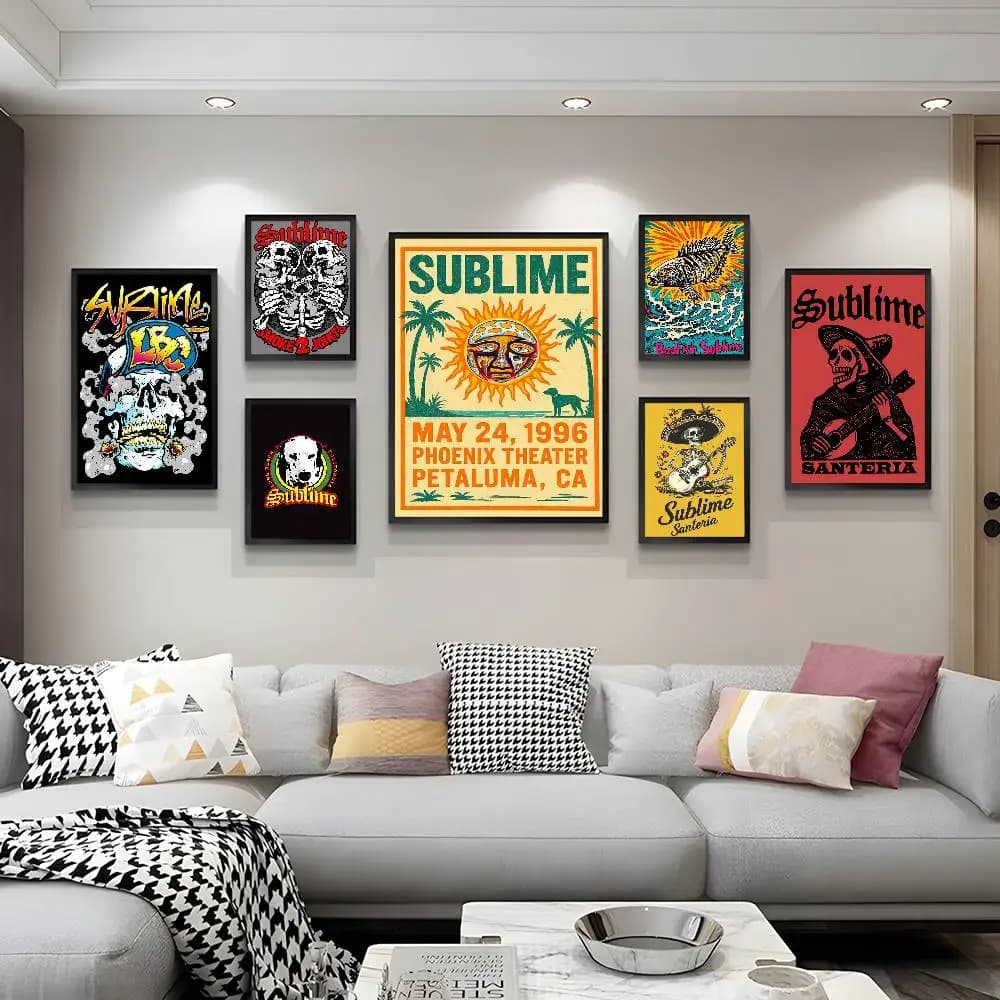 S-Sublime Classic Band Whitepaper Poster HD Quality Poster Wall Art Painting Study Room Wall Decor