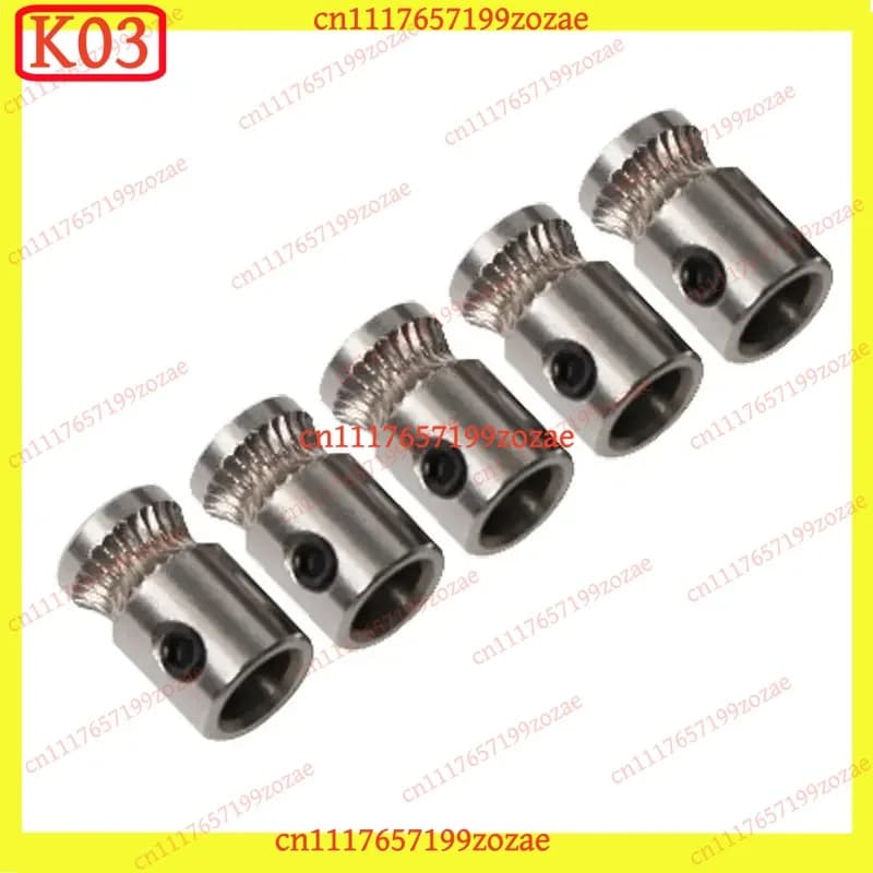 K03 5pcs Filament Drive Gear Pulley for Prusa i3 MK2 MK2.5 MK3 MK3S MMU2S MMU3 3.0 Extruder 3D Printer Spare Parts