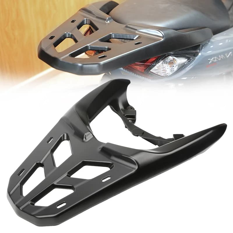 Staffa portapacchi posteriore di lunga durata scavata portapacchi per moto in lega di alluminio facile da montare per Nmax155 Nmax125