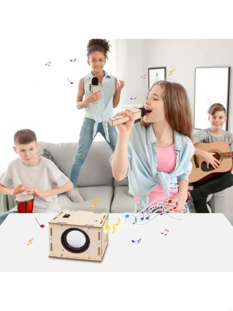 Stem Projects Set elettronica giocattolo fai-da-te per karaoke per bambini dagli 8 ai 12 anni