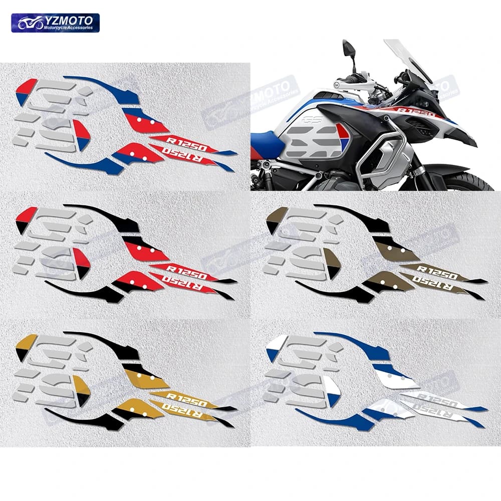 Per R1250GS R1250 GS Accessori Moto Auto Da Corsa Carenatura Anteriore Adesivo Protettivo Riflettente Impermeabile Decal Adesivi Kit