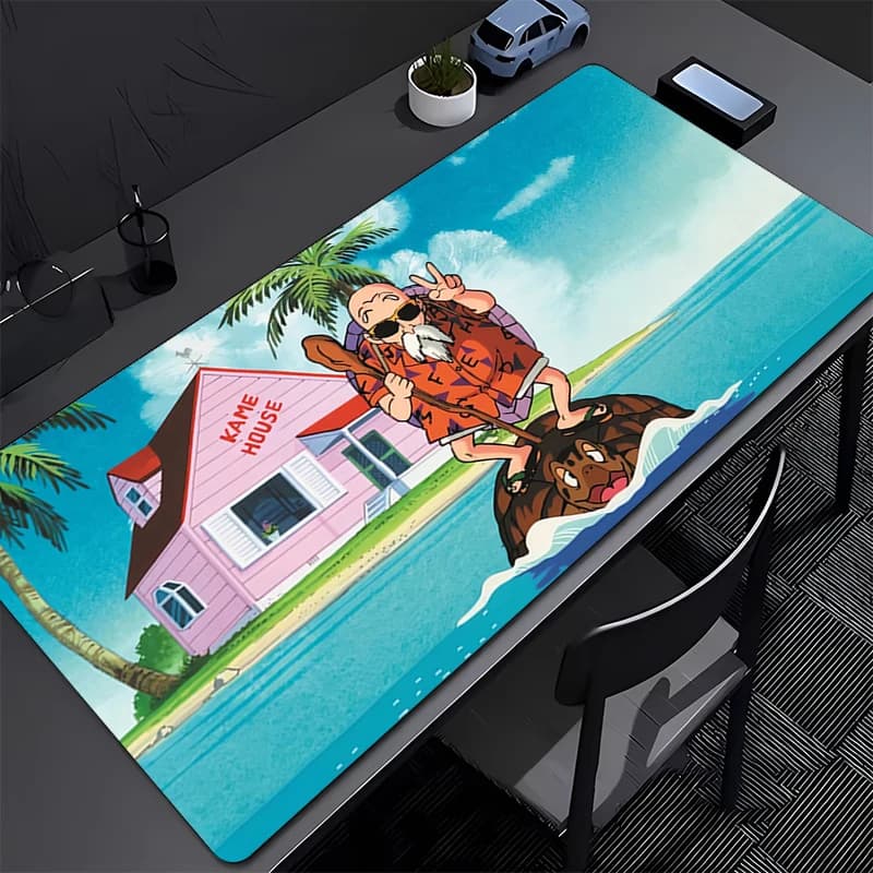 DBZ Mouse pad Dragon Ball Master Roshi Anime Gaming Accessories Varmilo Keyboard Pad PC Computer Rubber Desk Mat Carpet Mousepad