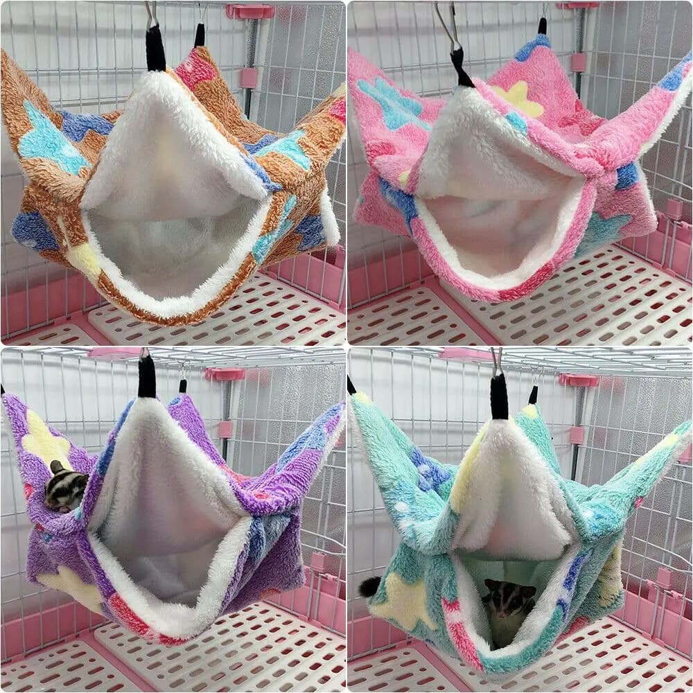Furetto ratto peluche appeso Pet sacco a pelo Pet amaca scoiattolo letti gabbia per criceti