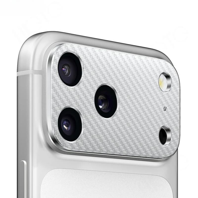 Aluminum Carbon Fiber Rear Camera Protector for Apple iPhone 17 ProMax lens ring film protector for Iphone 17Pro