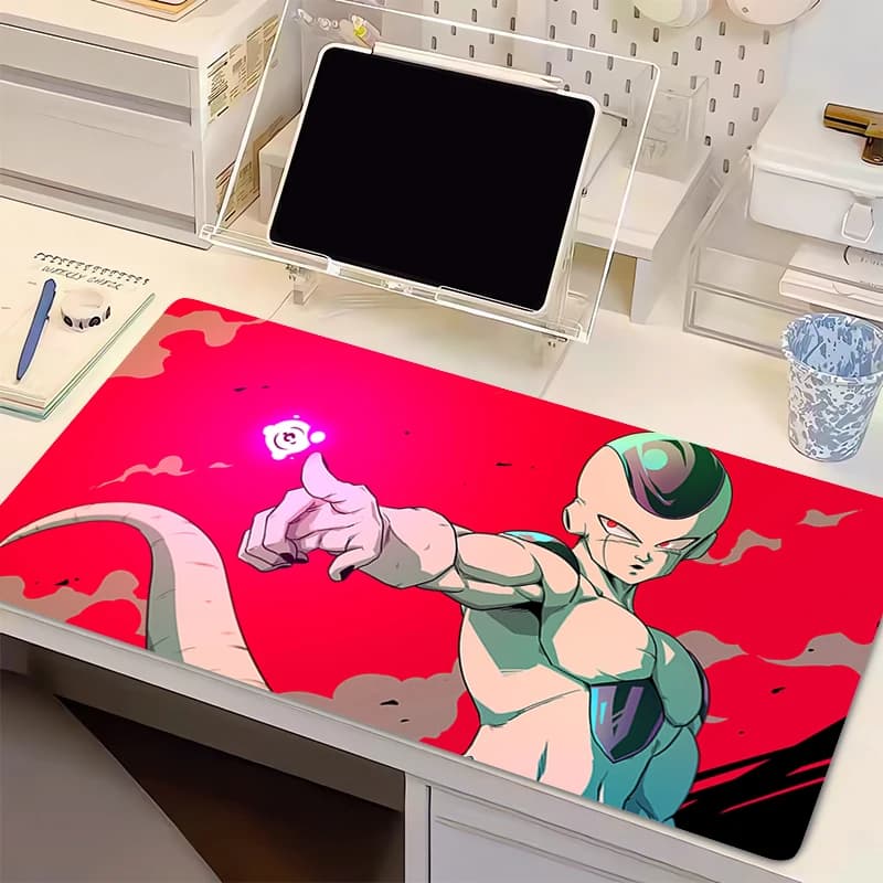 Tappetino per mouse DBZ Dragon Ball Frieza in gomma naturale, tappetino per tastiera e mouse da gioco per PC, tappetino da scrivania per computer, tappetini per mouse, idea regalo.