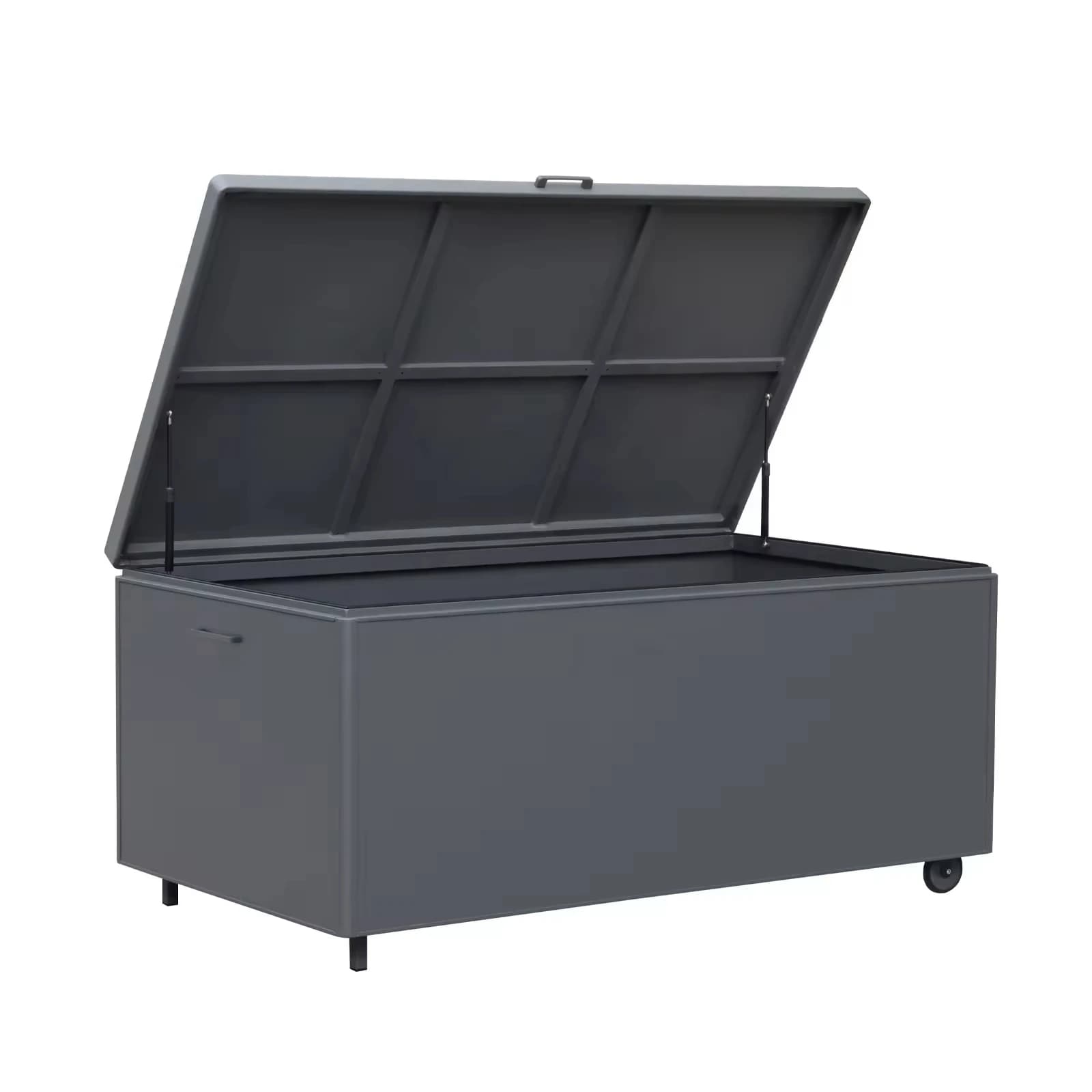 Outdoor Square Container Cabinet Waterproof Aluminum and PVC for Garden and Patio Bearings