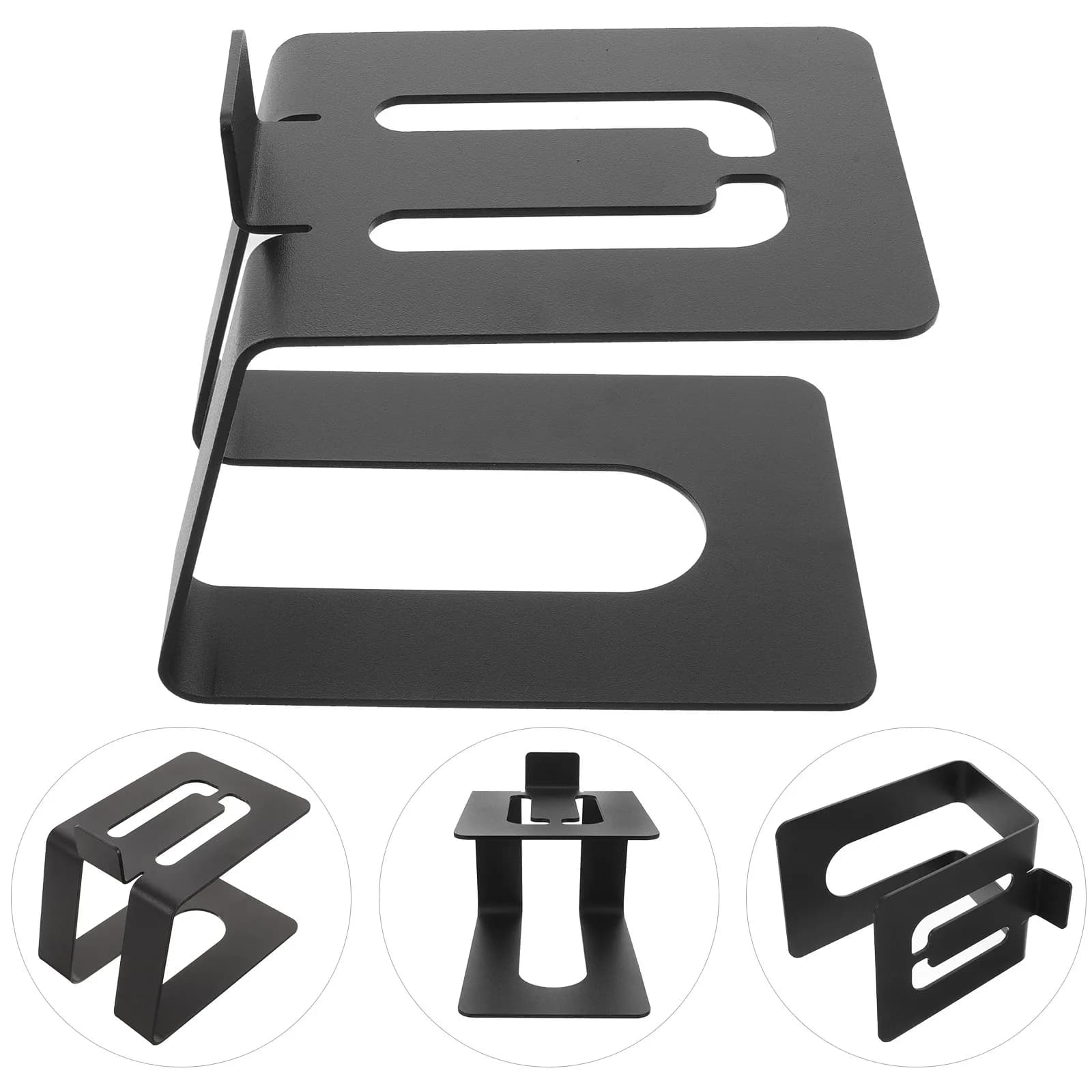 Computer Metal Desktop Speaker Stand Monitor Speaker Holder Adjustable Stable Sound Riser Monitor Stand Speakers Stands