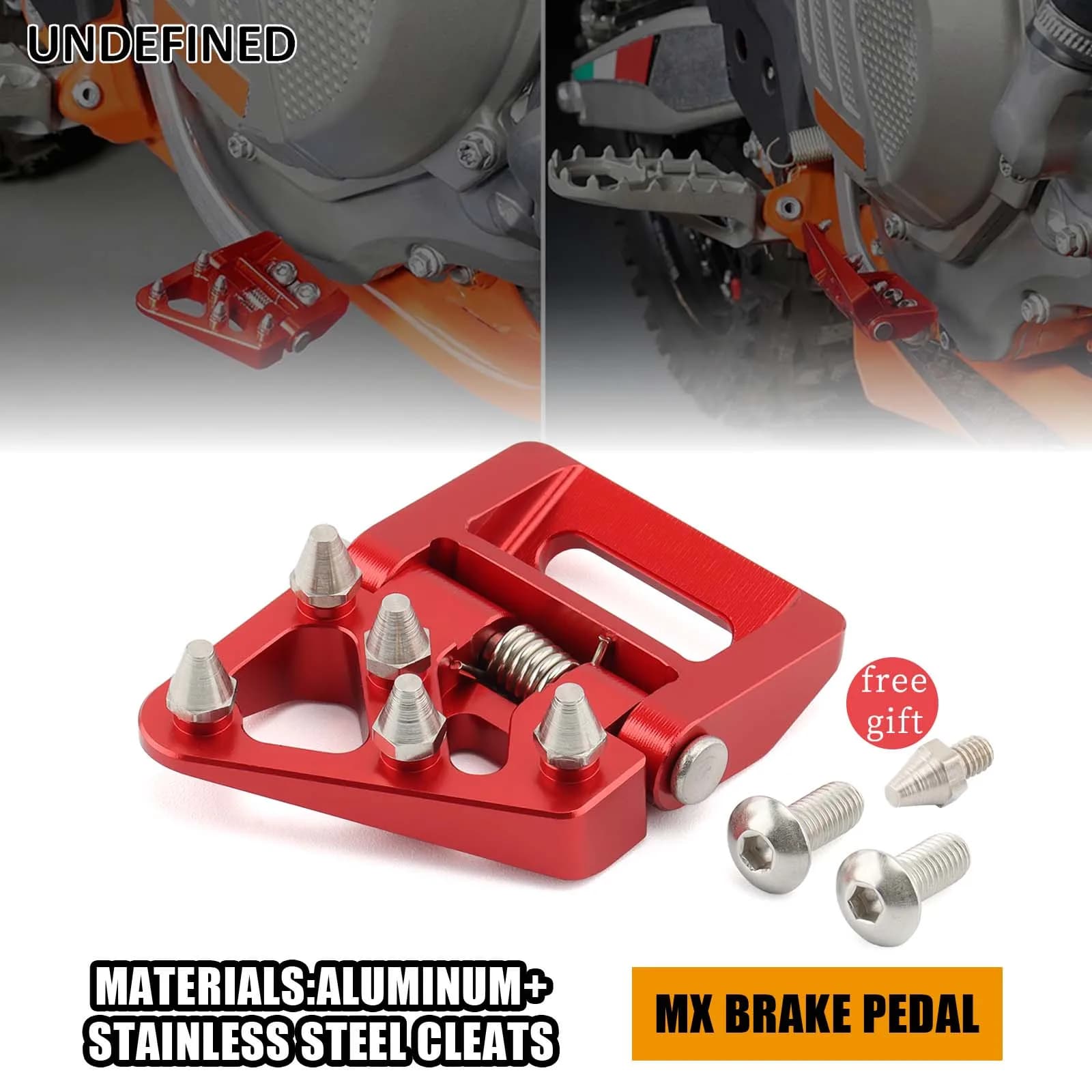 Copertura Pieghevole per Pedale Freno Moto MX per KTM 125-450 XC/XCF/SX/SXF 2016 e Husqvarna 125-501 TE/TEi/FE/TX/FX/TC/FC 2017-23
